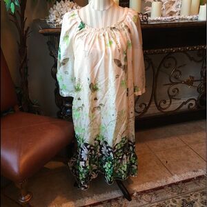 ANTHROPOLOGIE SILK Dress w Slip